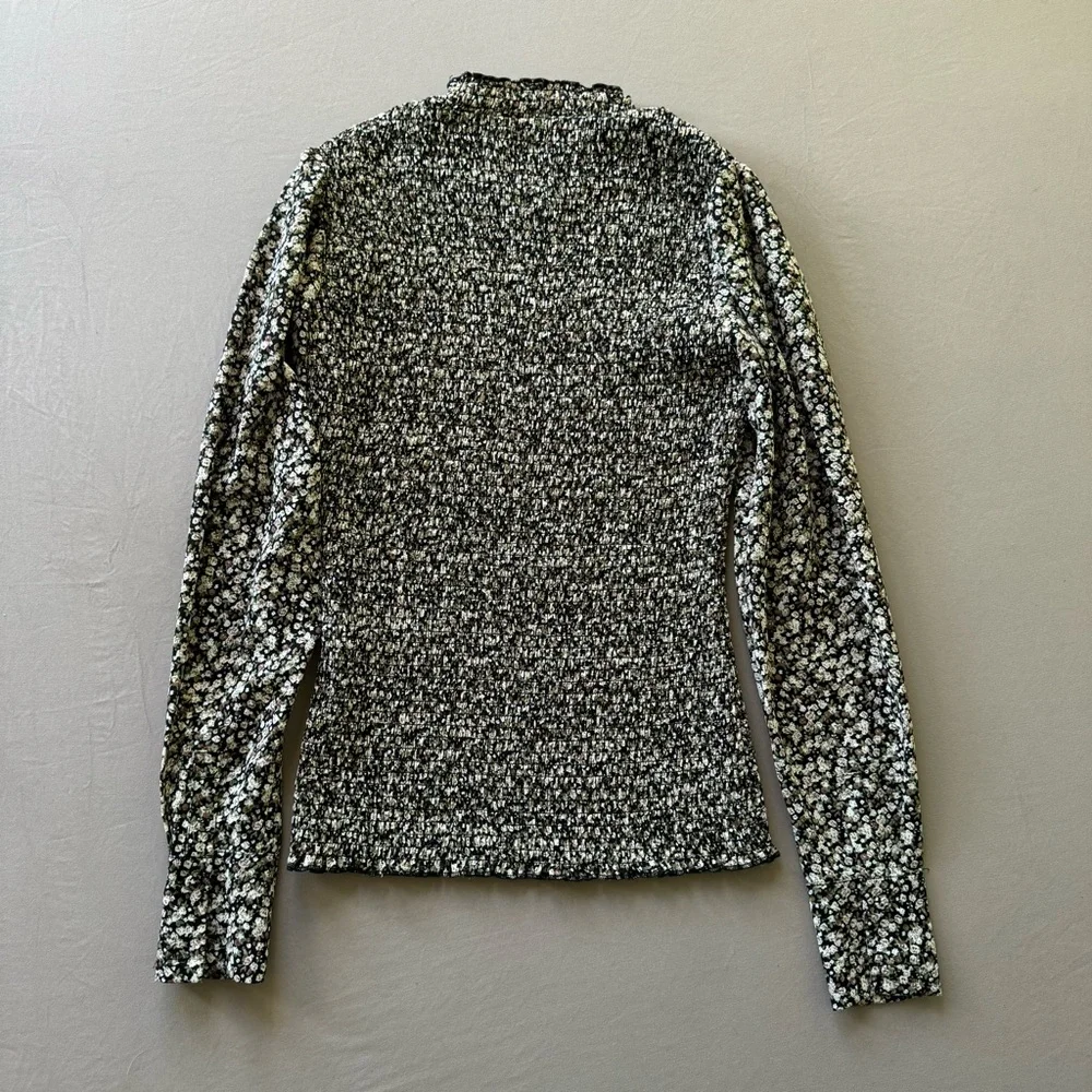 Black and White Women's Blouse - Picture 3 of 7